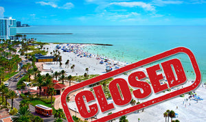 Which Florida beaches are closed? Which are still open?